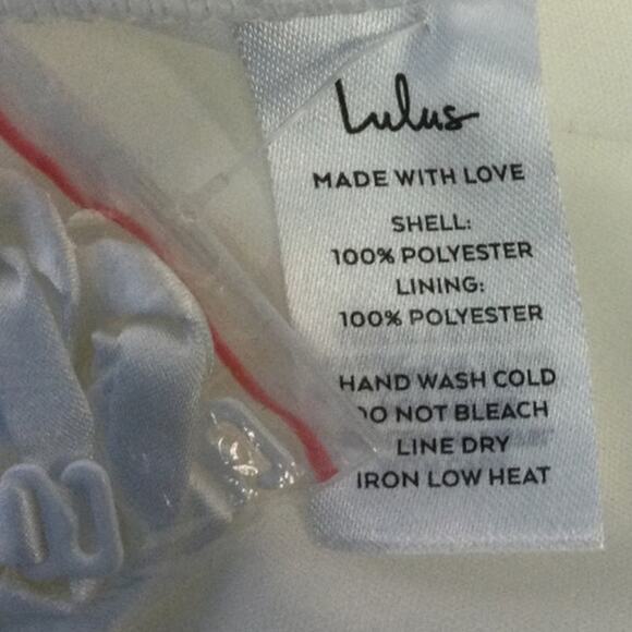 LULU'S L Precious Approach White Embroidered Strapless Tulle Mini Dress NEW 0B13 - Picture 8 of 8